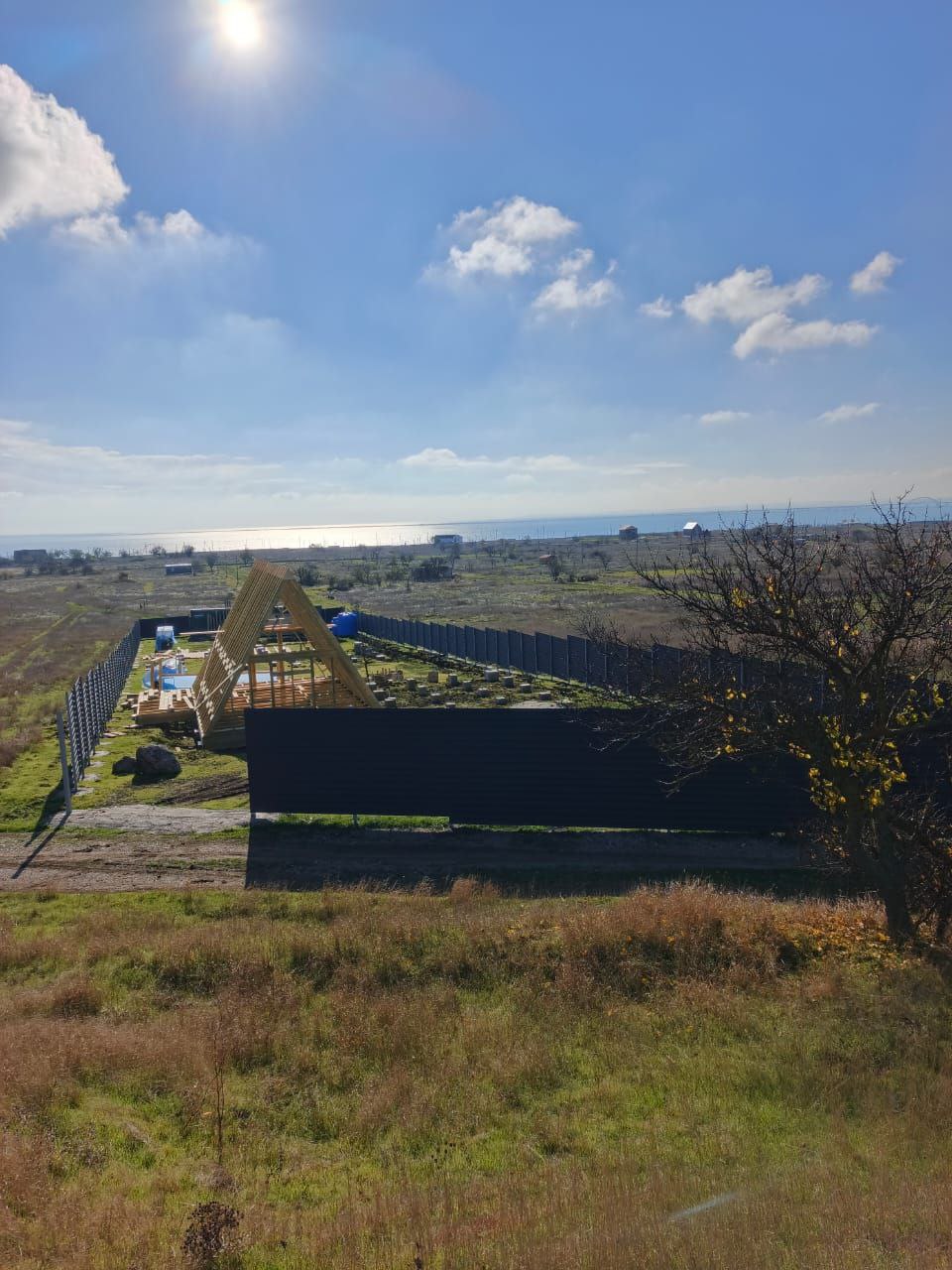 А- фрейм 6 х 8 с аттиковой стеной